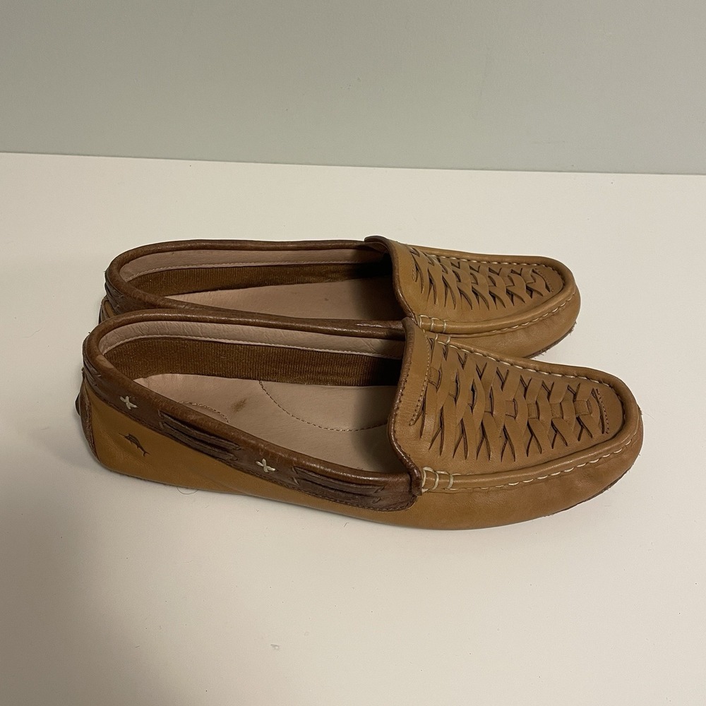 Tommy‎ Bahama Women's Deea Style Leather Driving Moccasin Shoes Size 9M